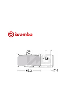 BREMBO SİNTERLİ FREN BALATASI 07KA23SA TRIUMPH DAYTONA 675 2006-2