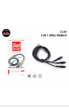 Subzero Cl99 3ın1 Sarj Kablosu 66w Salıse Gosterır Subzero Cl99 3ın1 Sarj Kablosu 66w Salıse Gosterır