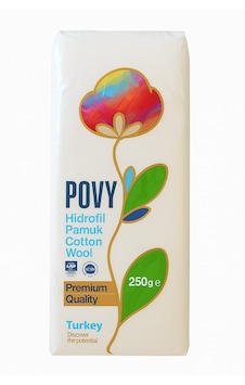 Povy Hidrofil Pamuk 250 Gram Povy Hidrofil Pamuk 250 Gram