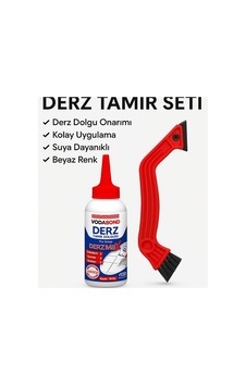 Tr Derz Tamir Dolgusu + Derz Temizleme Kazıyıcı Seti, Beyaz Tr Derz Tamir Dolgusu + Derz Temizleme Kazıyıcı Seti, Beyaz