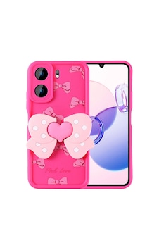 Zore Xiaomi Redmi 13c Kılıf Kamera Korumalı Figür Tasarımlı Omsy Kapya Kapak-pembe Koyu Zore Xiaomi Redmi 13c Kılıf Kamera Korumalı Figür Tasarımlı Omsy Kapya Kapak-pembe Koyu