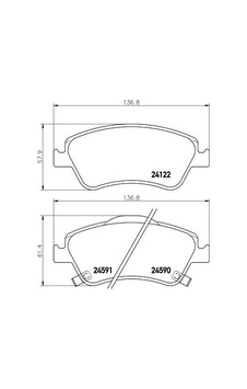 Apetech Toyota Auris Ön Fren Balata Takımı (2006-2012)