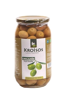 Kroisos Organik Yeşil Çizik Zeytin 600 Gr Kroisos Organik Yeşil Çizik Zeytin 600 Gr