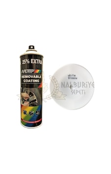Motip Beyaz Soyulabilir Sprey Boya 500 ML - Plastidip Motip Beyaz Soyulabilir Sprey Boya 500 ML - Plastidip