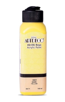 Akrilik Boya 140 Ml. Sarı 70r-3601 Akrilik Boya 140 Ml. Sarı 70r-3601