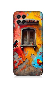 Samsung Galaxy M33 Uyumlu Pencerede Renkli Kuşlar Desenli Silikon Kılıf Çok Renkli Samsung Galaxy M33 Uyumlu Pencerede Renkli Kuşlar Desenli Silikon Kılıf Çok Renkli