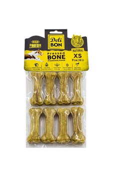 Delibon Gerçek Deriden Pres Kemik, 7 Cmx8pcs., Natural Delibon Gerçek Deriden Pres Kemik, 7 Cmx8pcs., Natural