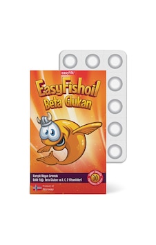 Easy Fish Oil Beta Glukan Çiğnenebilir 30 Jel Form Easy Fish Oil Beta Glukan Çiğnenebilir 30 Jel Form