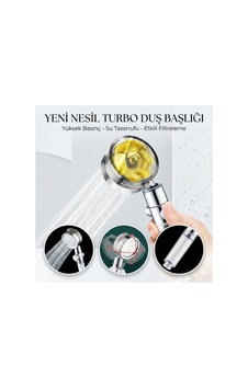 Duş Başlığı Turbo Pervaneli Serinletici Tasarım Hmngoxxtptprp Diğer Duş Başlığı Turbo Pervaneli Serinletici Tasarım Hmngoxxtptprp Diğer