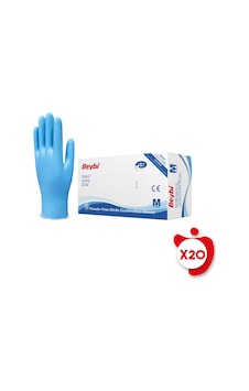 Beybi Nitril Pudrasız Muayene Eldiveni M Beden Mavi 100'lü 20 Paket Beybi Nitril Pudrasız Muayene Eldiveni M Beden Mavi 100'lü 20 Paket