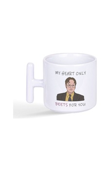 My Heart Only Beets For You Dwight The Office Baskılı Latte Fincanı T Kulplu Kupa Bardak Beyaz My Heart Only Beets For You Dwight The Office Baskılı Latte Fincanı T Kulplu Kupa Bardak Beyaz