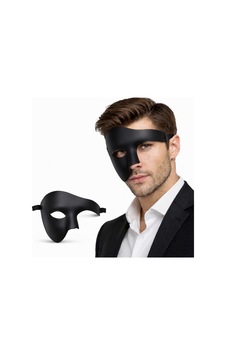 Siyah Yarım Erkek Maske Phantom Parti &amp Amp Amp Balo Maskesi 4887 Gotkn-prk49234 Diğer