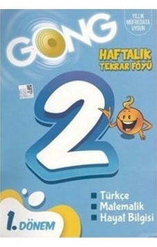 Gong 2. Sınıf 1. Dönem Haftalık Tekrar Föyü -  Gong Yayınları