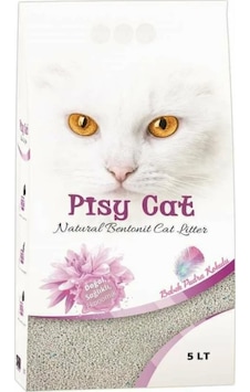 Pisy Cat Bebek Pudra Kokulu Tozsuz Topaklaşan İnce Bentonit Kedi Kumu 5 L Pisy Cat Bebek Pudra Kokulu Tozsuz Topaklaşan İnce Bentonit Kedi Kumu 5 L