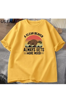 Flood Of Style Temiz Bir Kunduz Her Zaman Daha Ahşap T Shirt Erkekler Komik Yetişkin Mizah T-shirt Pamuklu T Sarı Flood Of Style Temiz Bir Kunduz Her Zaman Daha Ahşap T Shirt Erkekler Komik Yetişkin Mizah T-shirt Pamuklu T Sarı