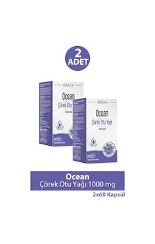 Ocean Çörek Otu Yağı 1000 Mg 60 Kapsül 2 Adet Ocean Çörek Otu Yağı 1000 Mg 60 Kapsül 2 Adet