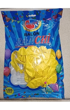 100 Lü Metalik Balon 14/a Birinci Kalite Sarı 100 Lü Metalik Balon 14/a Birinci Kalite Sarı