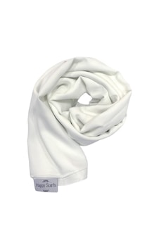 Happy Scarfs Medine Ipeği Şal - Beyaz Beyaz