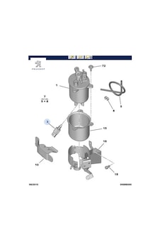 Mazot Filtre Kutu Müşürü 206-307 Dv6ted Peugeot 5m5q9j308aa/ Cıtroen 1913.11 Mazot Filtre Kutu Müşürü 206-307 Dv6ted Peugeot 5m5q9j308aa/ Cıtroen 1913.11