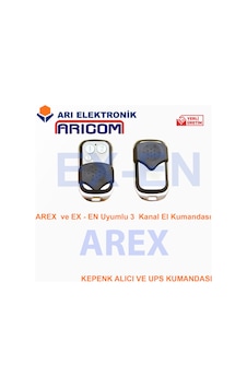 Arex  Ex-En Uyumlu  Kepenk Ups Ve Alıcı Kumandası 3 Tuşlu