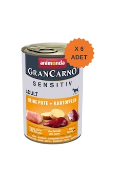 Animonda Grancarno Sensitive Hindili Ve Patatesli Yetişkin Köpek Konservesi 400gr X 6 Adet Animonda Grancarno Sensitive Hindili Ve Patatesli Yetişkin Köpek Konservesi 400gr X 6 Adet