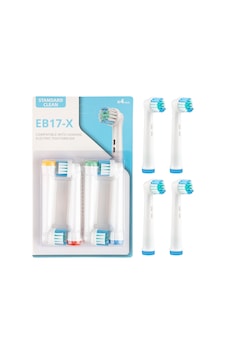 4 Adet Standard Cleaning Type Eb-17x Şarjlı Ve Pilli Diş Fırçası Uyumlu Yedek Başlık Tek Ebat 4 Adet Standard Cleaning Type Eb-17x Şarjlı Ve Pilli Diş Fırçası Uyumlu Yedek Başlık Tek Ebat