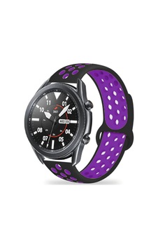 Siyah Mor Xiaomi Amazfit Pace Kordon Silikon Delikli Tasarım Çift Renkli Krd-02
