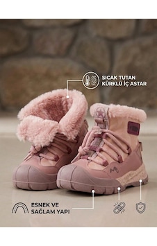 Marco Kids Cherokee Çocuk Tüylu Fermuarlı Outdoor Bot Pembe Marco Kids Cherokee Çocuk Tüylu Fermuarlı Outdoor Bot Pembe