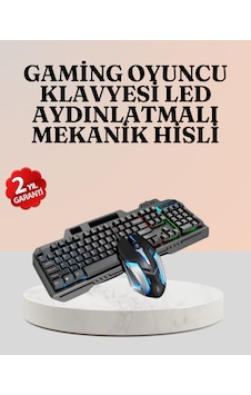 Rgb Aydınlatmalı Oyuncu Klavye Mouse Mekanik Hissiyat Maksimum Kontrol Rgb Aydınlatmalı Oyuncu Klavye Mouse Mekanik Hissiyat Maksimum Kontrol