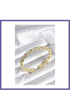 Bezos Zincir Model Gold Renk Pirinç Kadın Bileklik Nıda Bezos Zincir Model Gold Renk Pirinç Kadın Bileklik Nıda