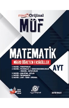 2025 Orijinal Mikro Ayt Matematik Möf Mikro Öğreten Fasiküller