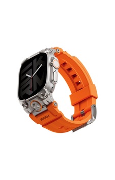 Watch Ultra 49mm Uyumlu Skinarma Talon Serisi Suya Dayanıklı Silikon Kordon Turuncu Watch Ultra 49mm Uyumlu Skinarma Talon Serisi Suya Dayanıklı Silikon Kordon Turuncu