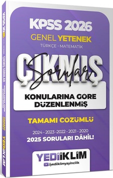 Yediiklim 2026 Kpss Genel Yetenek Konularına Göre Düzenlenmiş Tamamı Çözümlü Çıkmış Sorular Yediiklim 2026 Kpss Genel Yetenek Konularına Göre Düzenlenmiş Tamamı Çözümlü Çıkmış Sorular