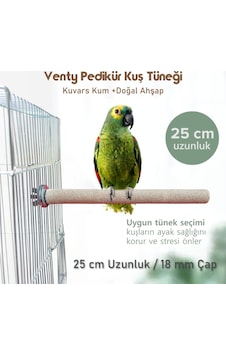 Vixpet Venty Pedikür Papağan Tünek 25 cm Uzunluk 18 mm Çap / 1 Adet - Kumlu Tünek- Zımpara Tünek Vixpet Venty Pedikür Papağan Tünek 25 cm Uzunluk 18 mm Çap / 1 Adet - Kumlu Tünek- Zımpara Tünek