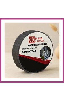 Gees Global Kaydırmaz Bant 50mm X 25m Siyah Gbzs