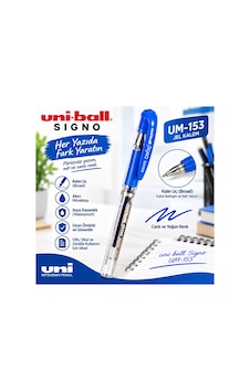 Uni-ball Signo Um-153 Broad Jel Kalem Mavi 1.0 Mm Suya Dayanıklı Kalın Uçlu Uni-ball Signo Um-153 Broad Jel Kalem Mavi 1.0 Mm Suya Dayanıklı Kalın Uçlu