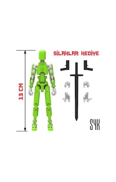 Robot 13 Dummy Yeşil Beyaz Tüm Eklemleri Hareketli Aksiyon Figürü Oyuncak Robot 13 Dummy Yeşil Beyaz Tüm Eklemleri Hareketli Aksiyon Figürü Oyuncak