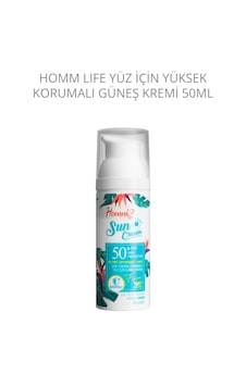 Homm Life Yüz İçin Yüksek Korumalı Güneş Kremi Homm Life Yüz İçin Yüksek Korumalı Güneş Kremi