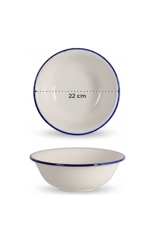 Valencia Salata Kasesi 22cm Rim Lacivert Rinart Krem Valencia Salata Kasesi 22cm Rim Lacivert Rinart Krem