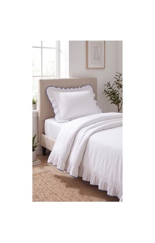 %100 Pamuk Overloklu Fırfırlı Tek Kişilik Nevresim Takımı Lastikli Çarşaflı 160x200 Cm Mavi - 904799828 Mavi %100 Pamuk Overloklu Fırfırlı Tek Kişilik Nevresim Takımı Lastikli Çarşaflı 160x200 Cm Mavi - 904799828 Mavi
