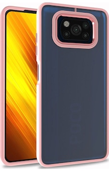 Xiaomi Poco X3 Kılıf Zore Flora Kapak Rose Gold Xiaomi Poco X3 Kılıf Zore Flora Kapak Rose Gold