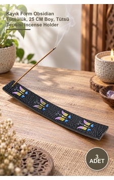 3 Adet Obsidian Taşı Kayık Tütsülük Kayık Form Obsidian Tütsülük, 25 Cm Boy, Tütsü Tepsisi Incense Holder 3 Adet Obsidian Taşı Kayık Tütsülük Kayık Form Obsidian Tütsülük, 25 Cm Boy, Tütsü Tepsisi Incense Holder