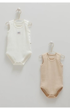 Caramell %100 Pamuk 2'li Atlet Body Bej Crml.bej.be2086 Caramell %100 Pamuk 2'li Atlet Body Bej Crml.bej.be2086