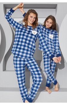 Siyah İnci Alt-üst Polar Pijama Takım 24223074 Lacivert Siyah İnci Alt-üst Polar Pijama Takım 24223074 Lacivert