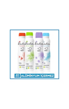 Emotion Fresh + Floral + Romance + Ocean Kadın Sprey Deodorant 4 x 150 ML Emotion Fresh + Floral + Romance + Ocean Kadın Sprey Deodorant 4 x 150 ML