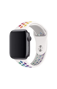 Microcase KY13 Xiaomi Amazfit Pace 2 İçin Delikli Silikon Kordon Kayış Beyaz Microcase KY13 Xiaomi Amazfit Pace 2 İçin Delikli Silikon Kordon Kayış Beyaz