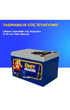 Lifepo4 Taşınabilir Güç İstasyonu 12 Ah 12v Solar Batarya Lifepo4 Taşınabilir Güç İstasyonu 12 Ah 12v Solar Batarya