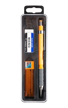 Tombow Sh-300 Grip 0.7 Mm Plastik Kutulu Set - Turuncu Tombow Sh-300 Grip 0.7 Mm Plastik Kutulu Set - Turuncu