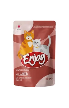 Enjoy Pouch Sos İçinde Et Parçacıklı Kuzu Etli Yetişkin Kedi Konservesi 85 Gr Enjoy Pouch Sos İçinde Et Parçacıklı Kuzu Etli Yetişkin Kedi Konservesi 85 Gr