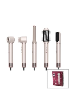 Rose Gold Air Brush 5in1 Bukle-hacimle-düzleştir-2-fırça Saç Kurutma - Şekil Makinesi 1300w3-kdm.hız